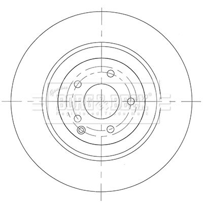BORG & BECK BBD6092S Тормозные диски для MERCEDES-BENZ C-CLASS T-Model (S203) C 350 4-matic (203.287)