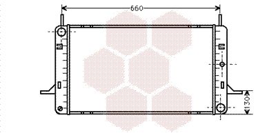 Радиатор, охлаждение двигателя VAN WEZEL 18002102 для FORD SIERRA