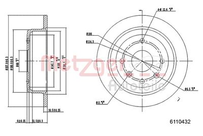 Brake Disc 6110432