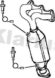 Катализатор KLARIUS 322553 для HYUNDAI TRAJET