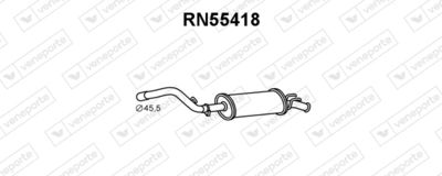 Глушитель выхлопных газов конечный VENEPORTE RN55418 для RENAULT 9
