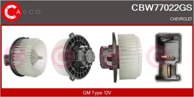 Вентилятор салона CASCO CBW77022GS для CHEVROLET SPARK