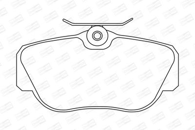 BREMSBELAGSATZ SCHEIBENBREMSE CHAMPION 571353CH 1