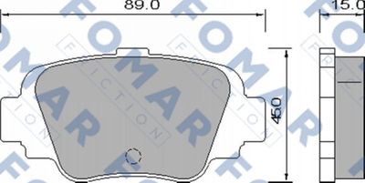 FOMAR Friction FO 640881 Тормозные колодки и сигнализаторы  для NISSAN MICRA II (K11) 1.0 i 16V