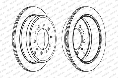 BREMSSCHEIBE FERODO DDF1799C1 1