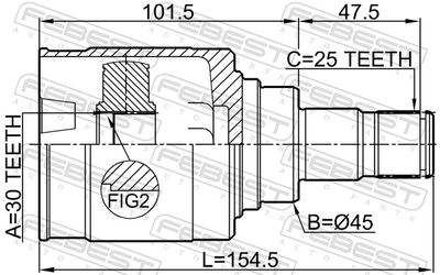 Joint Kit, drive shaft 6511-002