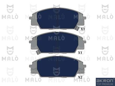 Комплект тормозных колодок, дисковый тормоз AKRON-MALÒ 1051293 для HONDA S2000