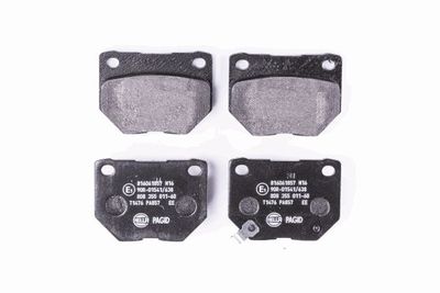 Комплект тормозных колодок, дисковый тормоз HELLA 8DB 355 011-601 для SUBARU IMPREZA