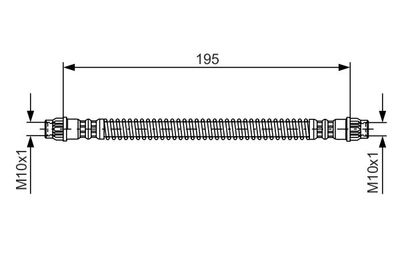 Przewód hamulcowy elastyczny BOSCH 1987476674 produkt