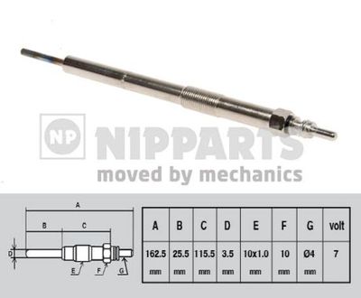 NIPPARTS N5711033 Свеча накаливания  для INFINITI M (Инфинити М)