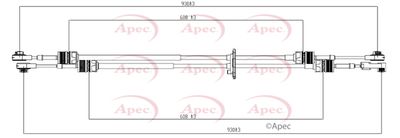 Cable Pull, manual transmission APEC CAB7023