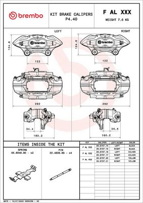 BREMSSATTELACHSSATZ BREMBO FALH32 1