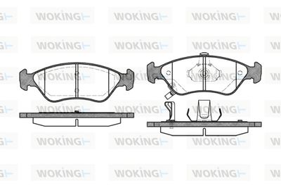 Комплект тормозных колодок, дисковый тормоз WOKING P7483.02 для KIA CLARUS