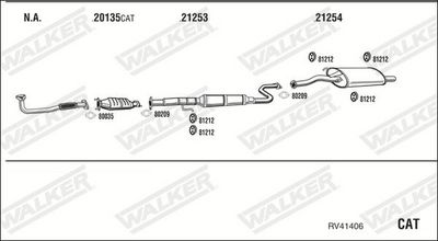 Изпускателна система WALKER RV41406