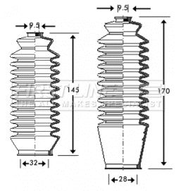 Bellow Kit, steering FIRST LINE FSG3208