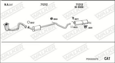 ABGASANLAGE WALKER PEK005975