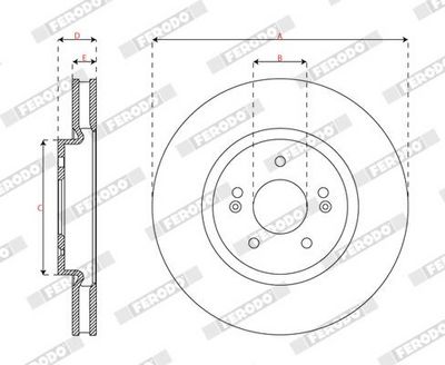 BREMSSCHEIBE FERODO DDF3102C1 2