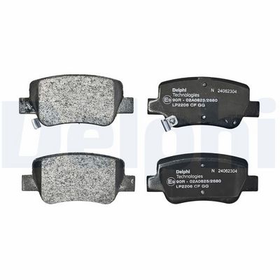 Remblokken set Achter , past: TOYOTA AVENSIS 1.6-2.2D 11.08-10.18