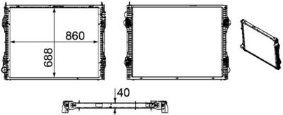 RADIATOR RACIRE MOTOR MAHLE CR1175000P 1