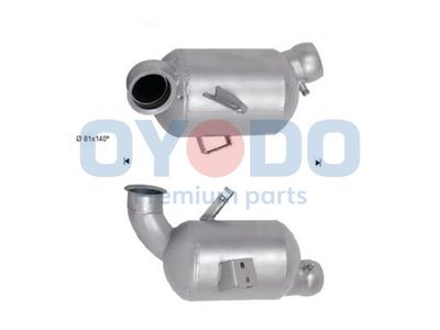Filtr sadzy / filtr cząstek stałych, układ wydechowy OYODO 20N0150-OYO