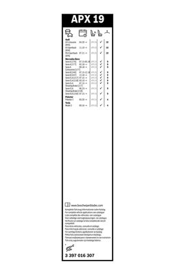 LAMELA STERGATOR BOSCH 3397016307 2