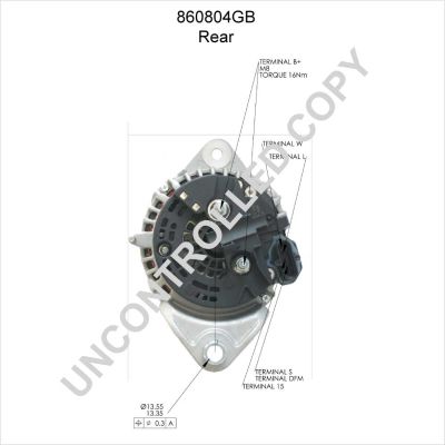 Alternátor PRESTOLITE ELECTRIC 860804GB