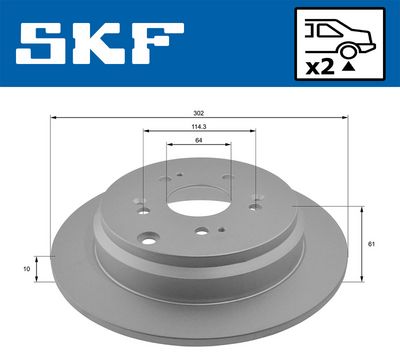 спирачен диск SKF