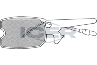 Комплект тормозных колодок, дисковый тормоз ICER 180117 для CITROËN AMI