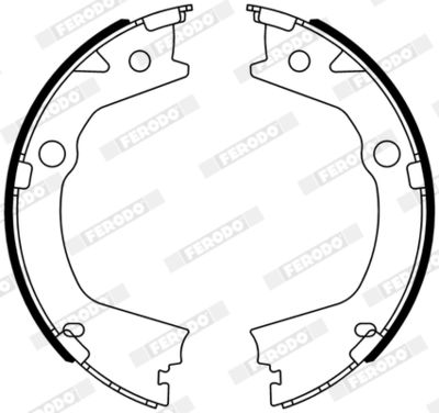 Bromsbackar, sats FERODO FSB4318