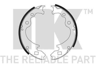 комплект спирачна челюст NK 2799460
