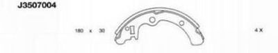 NIPPARTS J3507004 Ремкомплект барабанных колодок  для SUBARU LEONE II (AB) 1600