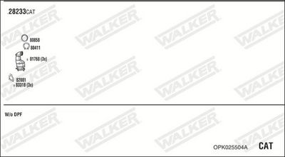 Изпускателна система WALKER OPK025504A
