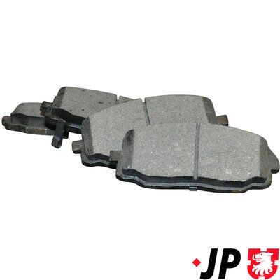 комплект спирачно феродо, дискови спирачки JP GROUP