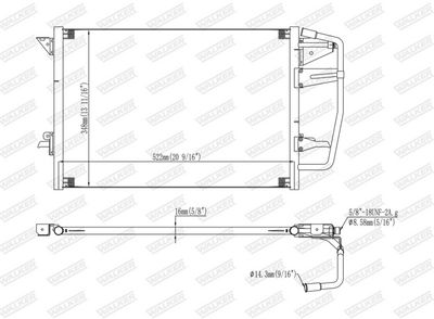 CONDENSATOR CLIMATIZARE WALKER WCD00012 6