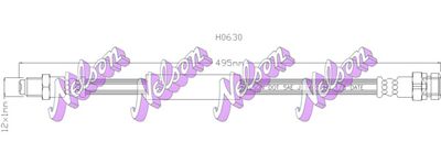 Тормозной шланг KAWE H0630 для MERCEDES-BENZ T2/L