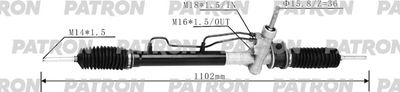 PATRON PSG3013 Рулевая рейка  для DAEWOO MATIZ (Деу Матиз)
