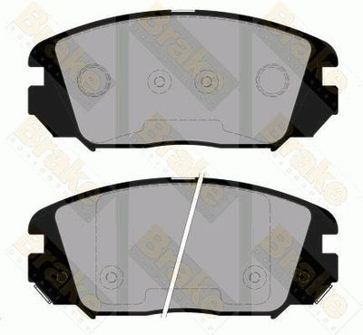 Комплект тормозных колодок, дисковый тормоз Brake ENGINEERING PA1824 для KIA MAGENTIS