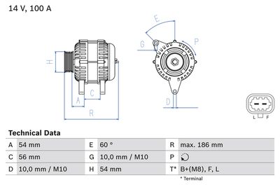 Alternator 0 986 083 400