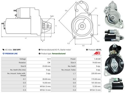 STARTER AS-PL S0610PR 4