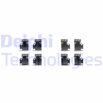 Комплектующие, колодки дискового тормоза DELPHI LX0354 для OPEL ADAM
