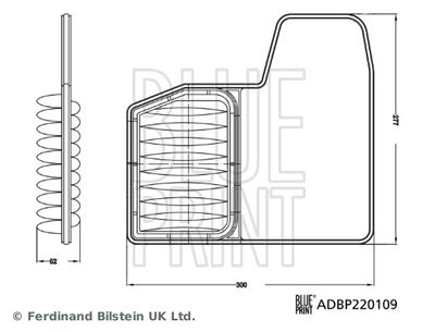 Воздушный фильтр BLUE PRINT ADBP220109 для SUZUKI SWIFT