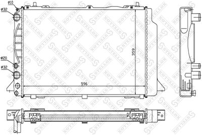 STELLOX 10-25536-SX Крышка радиатора  для AUDI COUPE (Ауди Коупе)