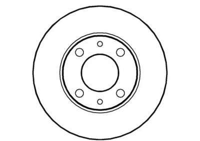 Тормозной диск NATIONAL NBD041 для FIAT REGATA