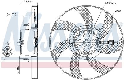 VENTILATOR RADIATOR NISSENS 85716 5