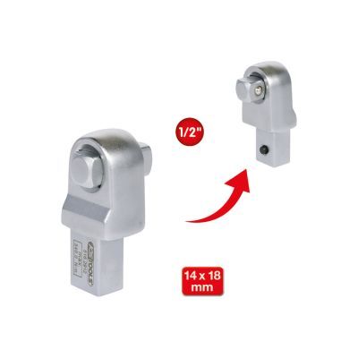 KS TOOLS Perstatomas keturbriaunis, dinamometrinis raktas