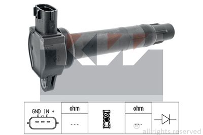 Катушка зажигания KW 470 497 для MITSUBISHI ASX