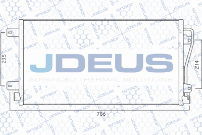 Конденсатор, кондиционер JDEUS 723M25 для RENAULT MASTER