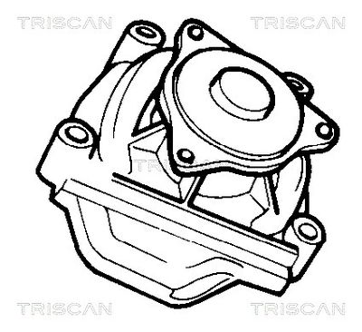 Водяной насос, охлаждение двигателя TRISCAN 8600 40815 для HONDA PRELUDE
