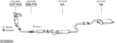 Изпускателна система BOSAL SYS08940