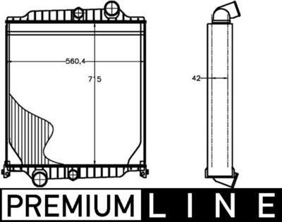 Radiateur - CR1225000P - MAHLE